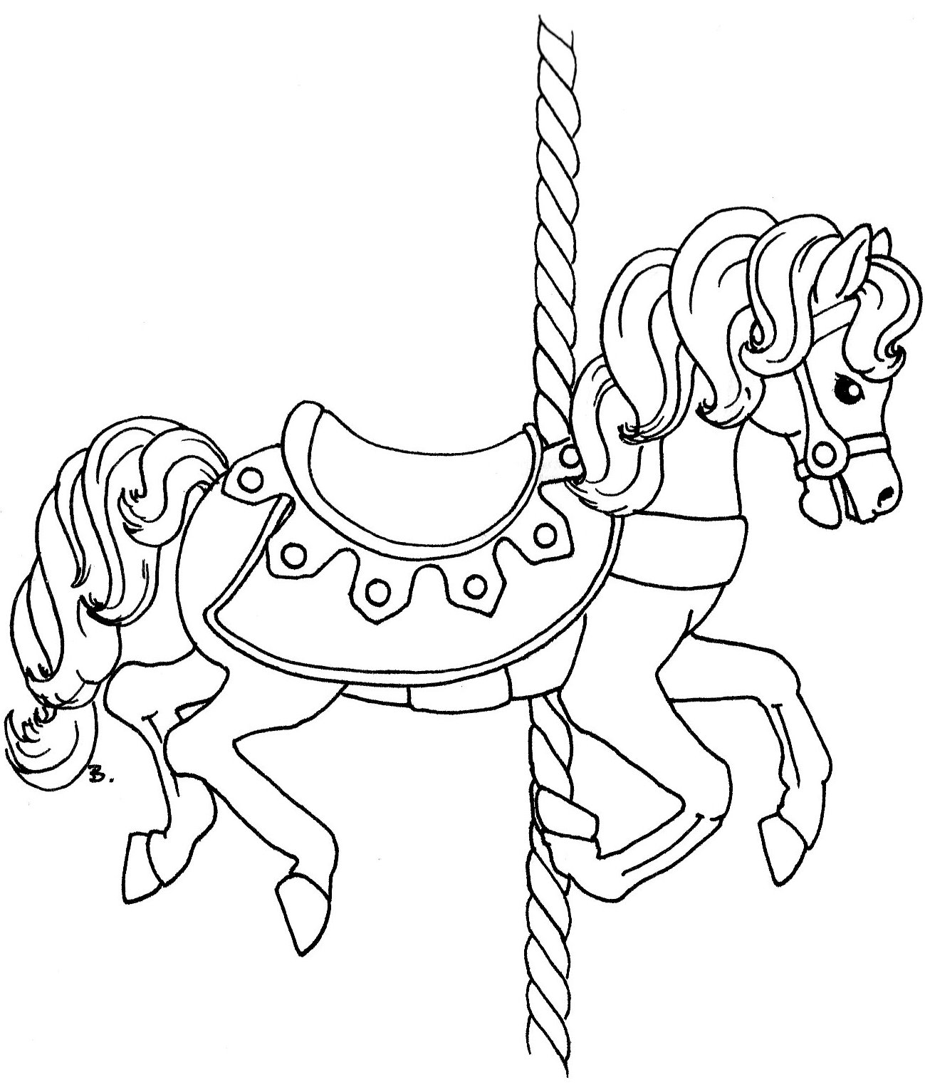 Download Beccy's Place: Carousel Horse With Rug