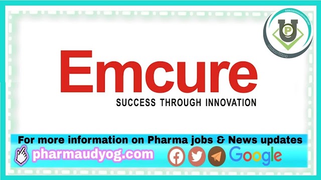 Emcure Pharma | Walk-in interview at Ahmedabad on 19th Jan 2021 for Sales Team