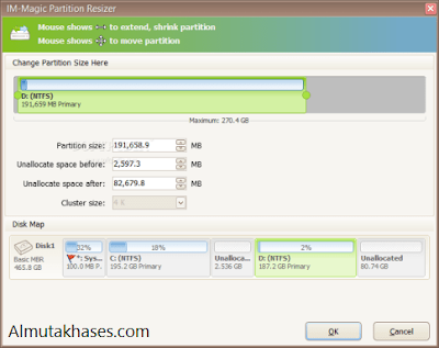 تحميل برنامج IM-Magic Partition Resizer لإدارة الاقراص