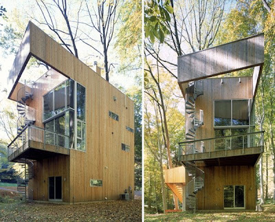 Tree House Design Modern - wooden house