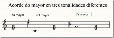 tres tonalidades