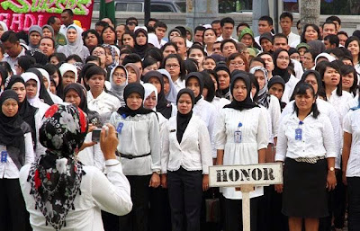 Hasil gambar untuk SELURUH GAJI TENAGA HONORER JADI TANGGUNGAN PEMPROV