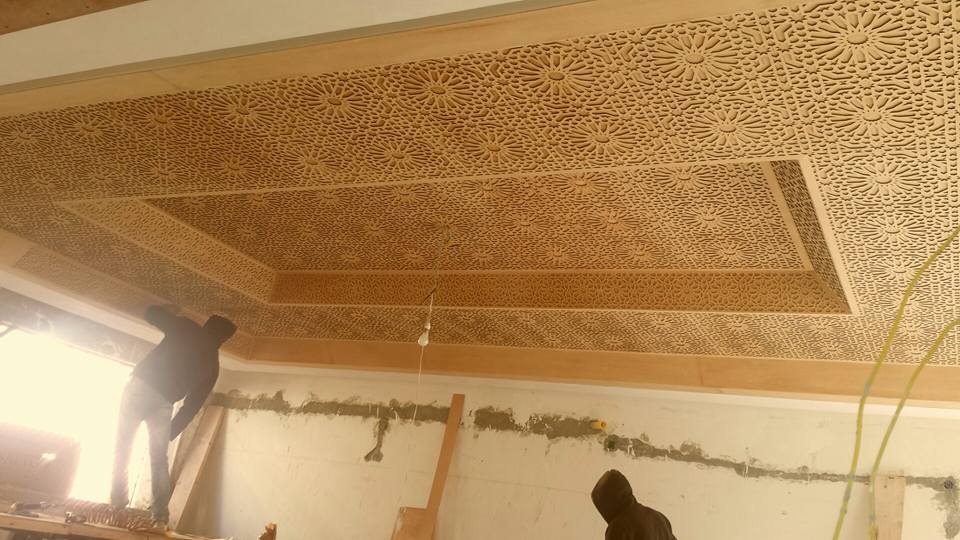  faux  plafond  bois suspendu  ADM plus Sigma d coration