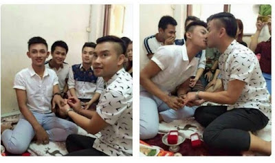 Hasil gambar untuk pasangan gay bertunangan