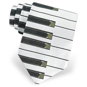 piano keys tie