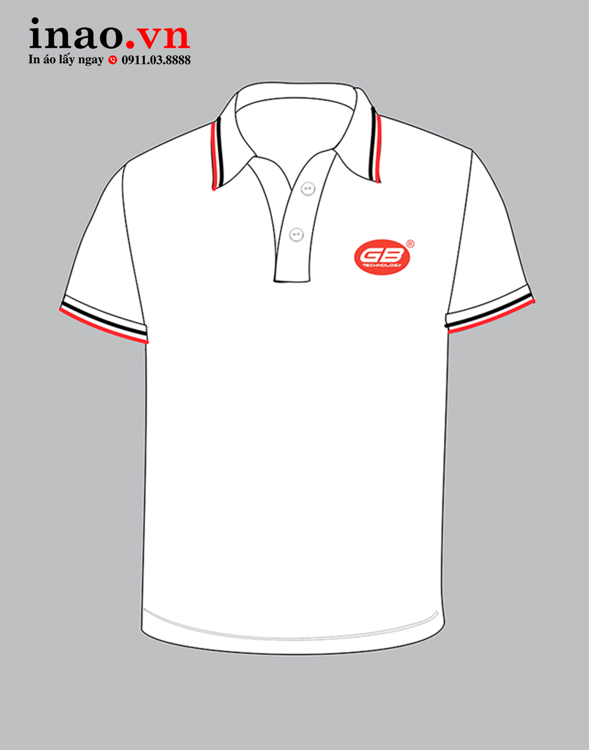 In áo phông đồng phục GB Technology