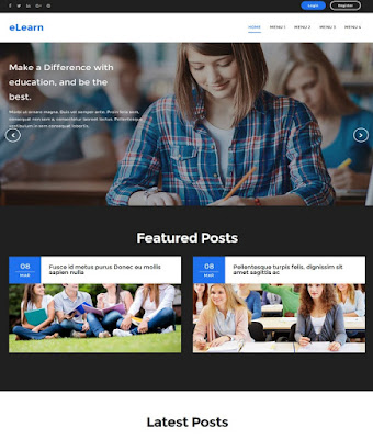 eLearn Education Blogger template