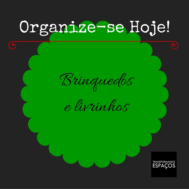 Desafio Organize-se Hoje! | Organize os Brinquedos e Livrinhos