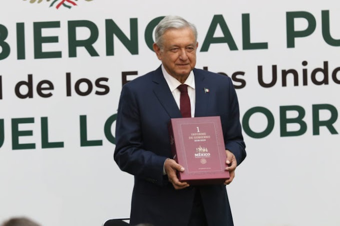 AMLO llama a aprobar consulta y revocación al iniciar Primer Informe