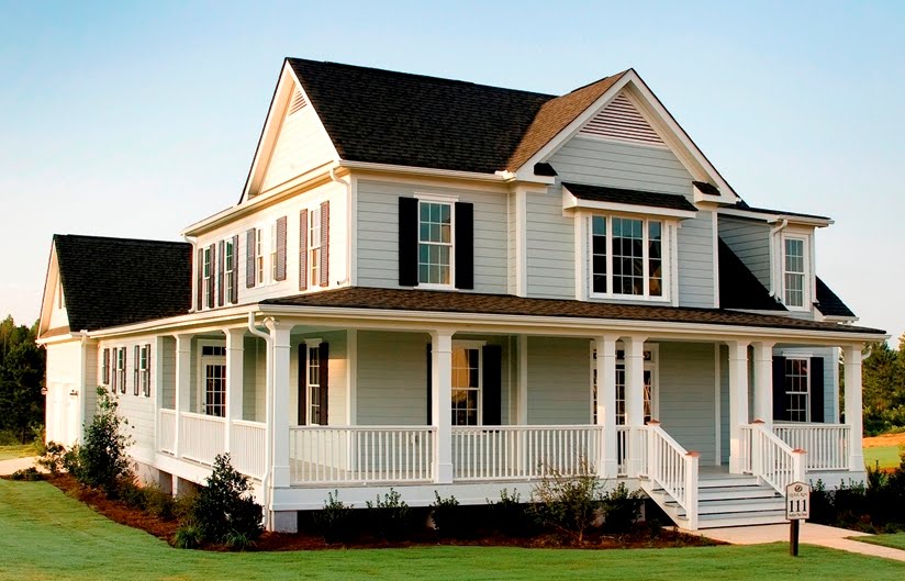I love southern  homes  with wrap  around  porches 
