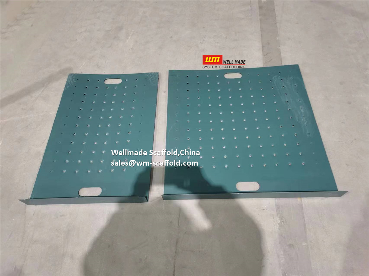 kwikstage scaffold lap plate - scaffold lap panel - steel painted lap boards for quickstage system - Wellmade China