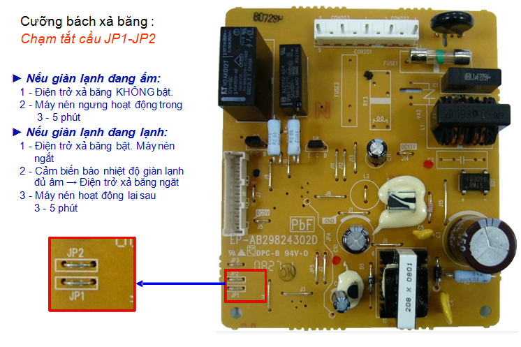 Kiểm tra mạch xả băng