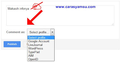Cara Mudah Berkomentar di Kolom Komentar Website/Blog