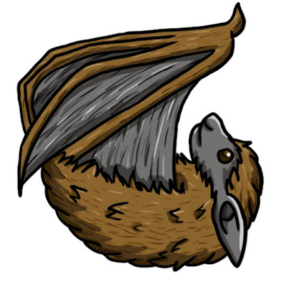 bat flying clipart 