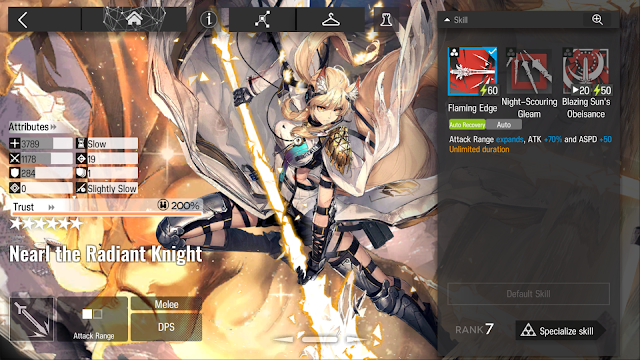 [Arknights] รีวิว Nearl the Radiant Knight