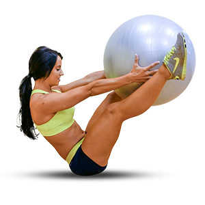 Workout ball exercise