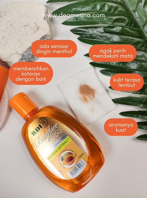 review RDL facial cleanser papaya