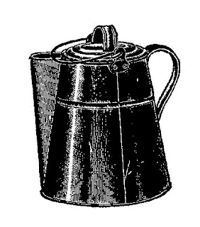 Digital Vintage Coffee Pot Clip Art