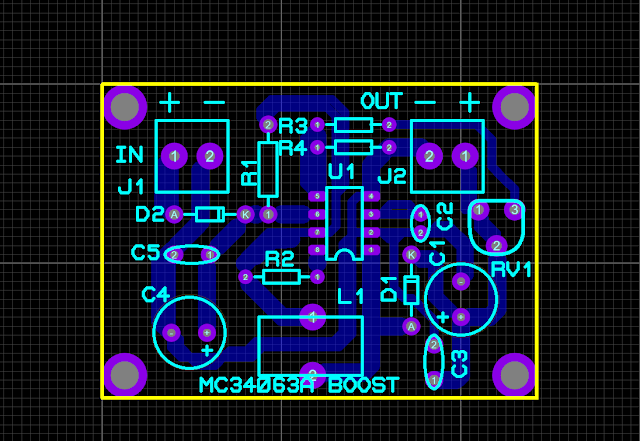 Making A 12 V To 31 V Boost Converter Using MC34063A