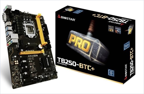 BIOSTAR TB250 BTC 8 GPU SUPPORT LGA1151 Intel