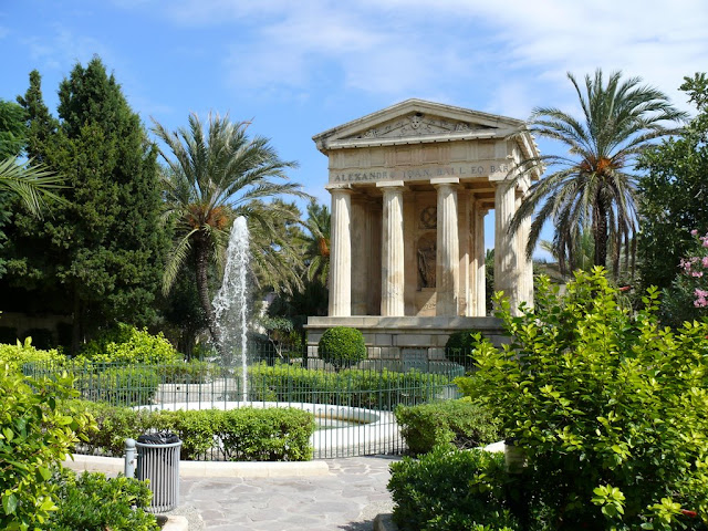 Baracca garden is always very peaceful in Malta