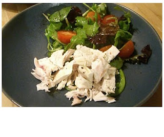 roast chicken & salad