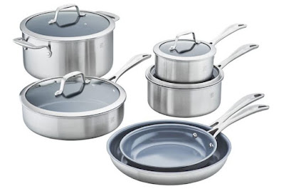 Zwilling J.A. Henckels Spirit Ceramic Nonstick Cookware Set: