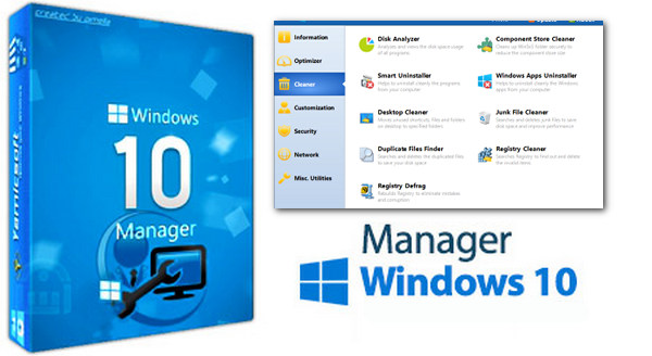 Windows 10 Manager v3.2.5 – Optimiza, Repara y Limpia Windows 10 Rápidamente [32-64 Bits]