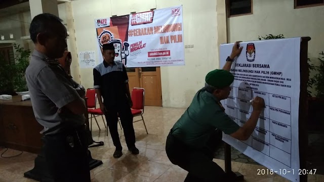 KECAMATAN BULU GELAR DEKLARASI & PEMBUKAAN POSKO GERAKAN MELINDUNGI HAK PILIH 