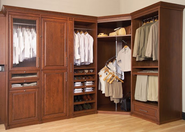 solid wood closet systems with door
