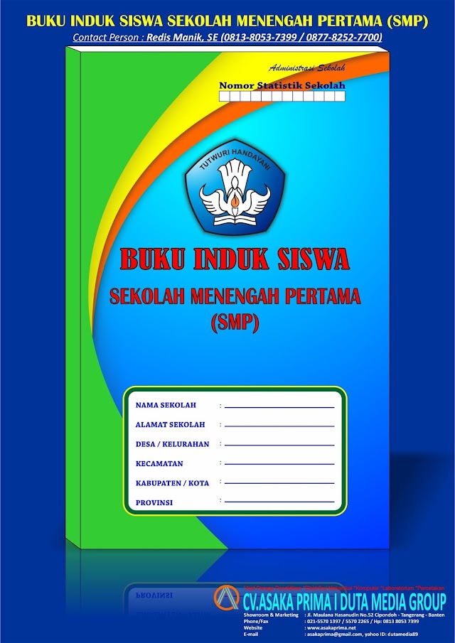 BUKU INDUK SISWA SMP KURIKULUM 2013 : BUKU INDUK SMP