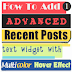 Recent Posts Widget for Blogger Text CSS Hover Effect with jQuery