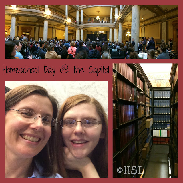 Homeschool Day @ the Capitol, Indiana Statehouse, Homeschool Highlights, Working and Homeschooling