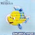 Disney Princess The Little Mermaid Flounder Inflatable Animal Inflatable Swimming Ride-On Float (AA65) 