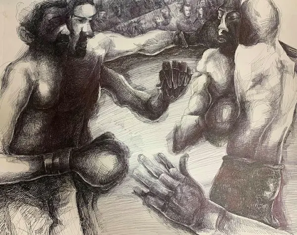 Dibujo, 2020 (Luchadores de MMA)