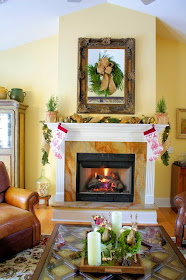 Christmas Mantel-The Comforts of Home-Christmas Edition- How I Found my Style Sundays- From My Front Porch To Yours