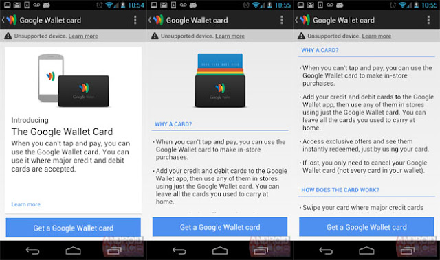 Google Wallet Card app