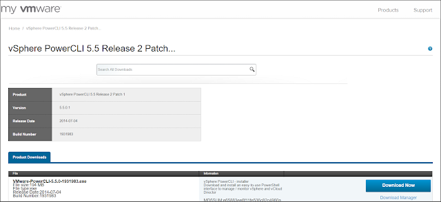 vSphere PowerCLI 5.5 Release 2 Patch 1