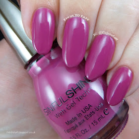 Swatch and review of Sinful Shine Royal Flush.