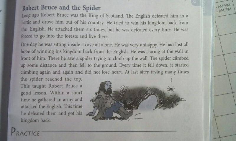 King Robert Bruce and The Spider Short Story with Images