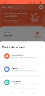 pilih e-wallet shopeepay di FLIP agar gratis admin