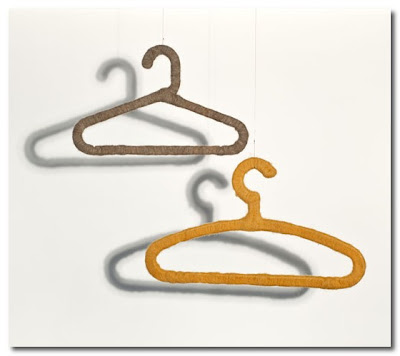 felt covered coat hangers