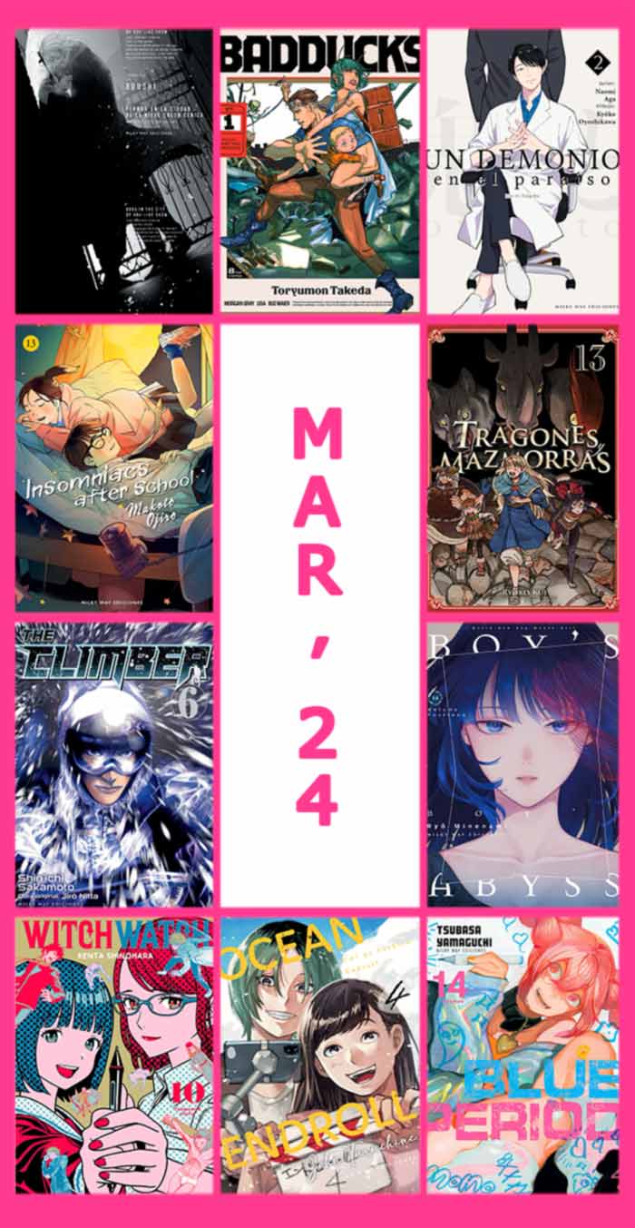 Novedades Milky Way Ediciones marzo 2024 - manga