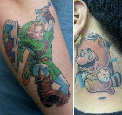 video game tattoos