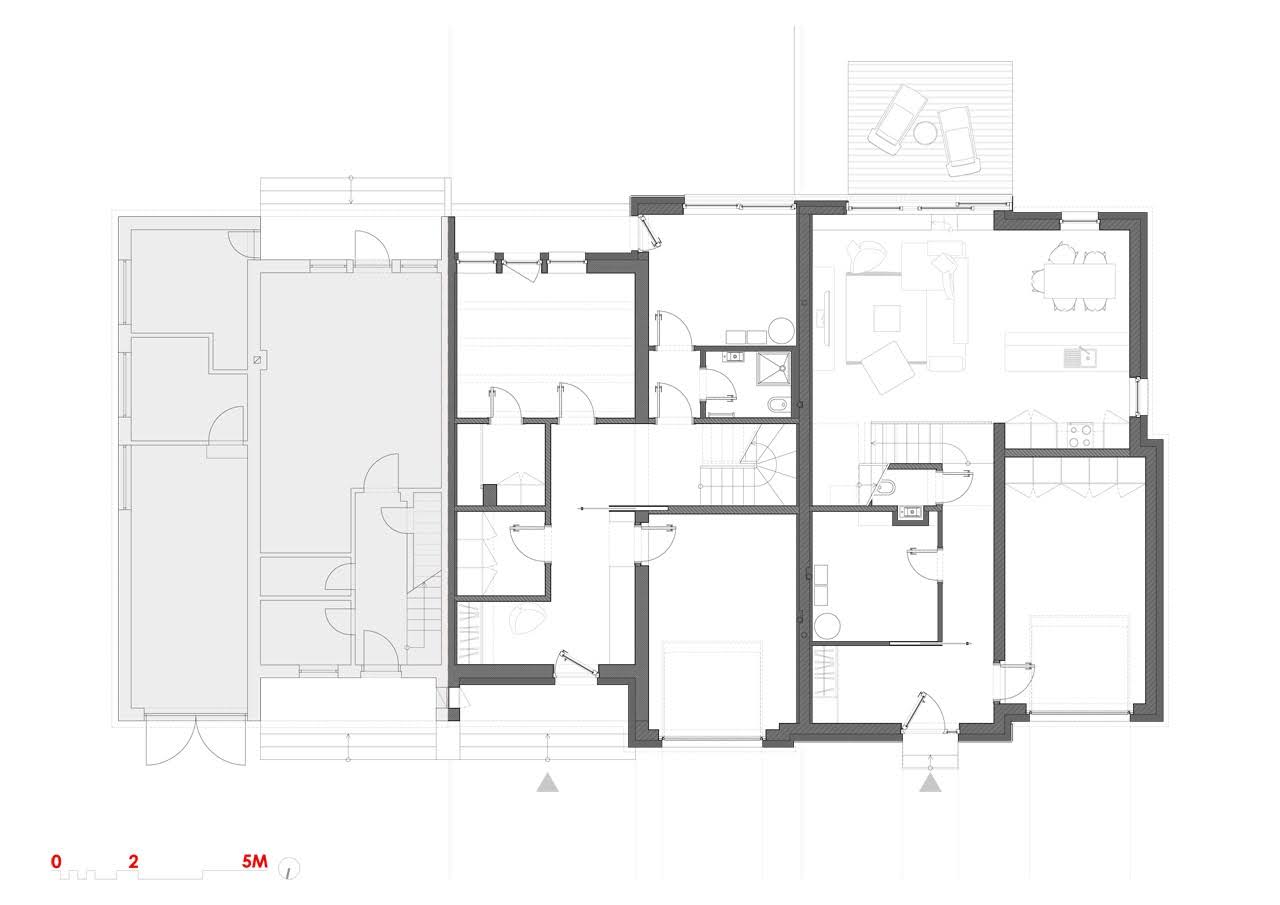 Extensión de una Casa en Praga - Martin Cenek Architecture