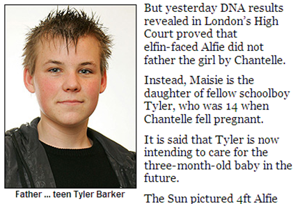 Tyler Barker photo the real father of Chantelle Stedman daughter Maisie Roxanne
