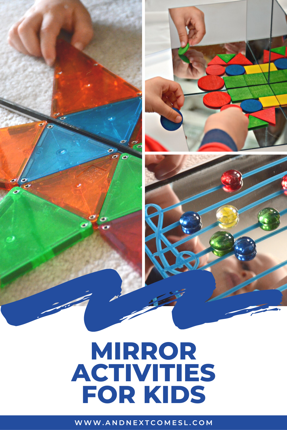 Fun mirror activities for kids - lots of great ideas for toddlers and preschoolers!