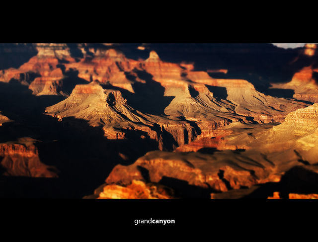 Tilt-shift Grand Canyon