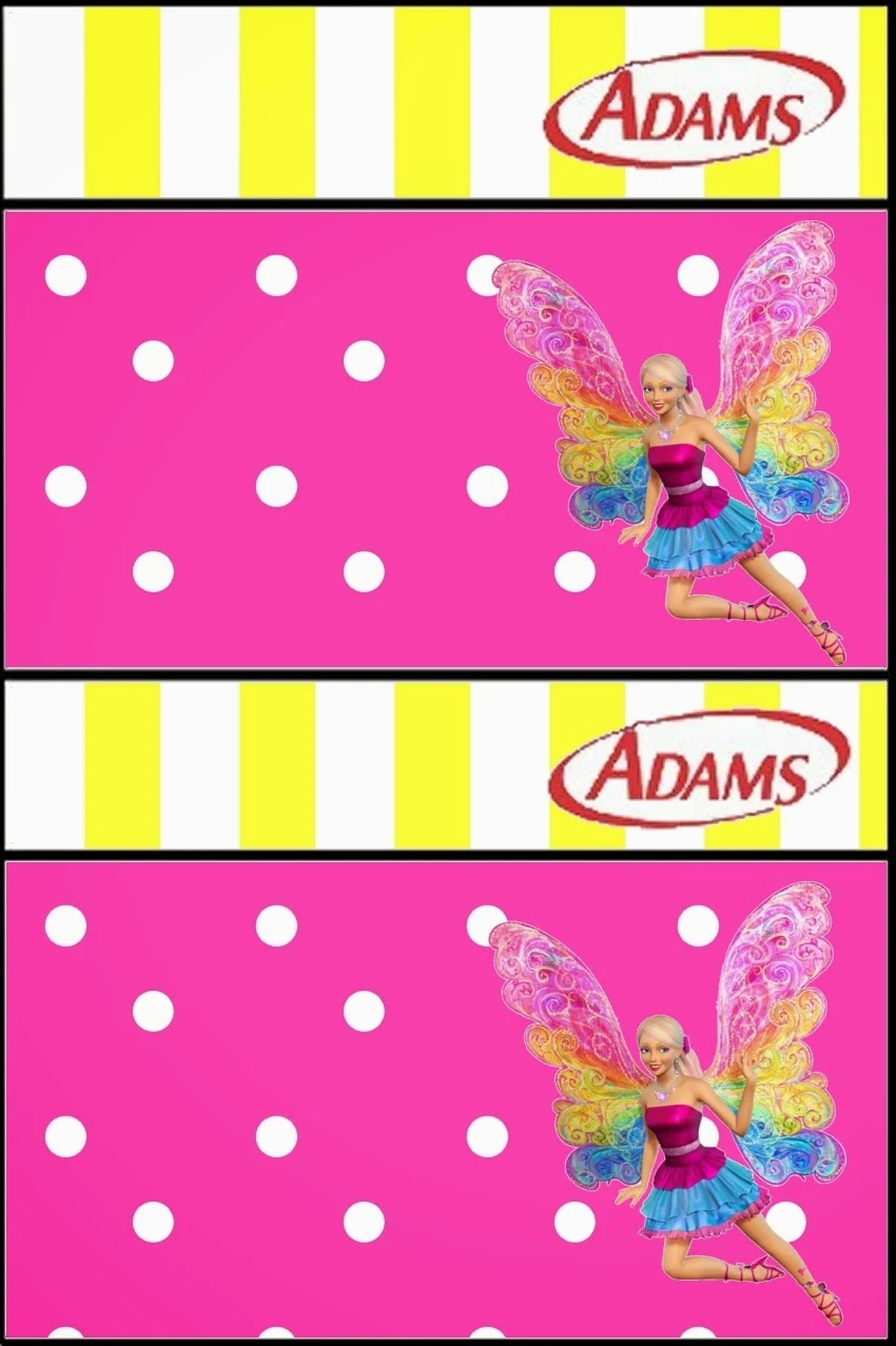 Barbie Fairytopia Free Printable Gum Adams Labels.