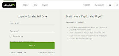 etisalat self care